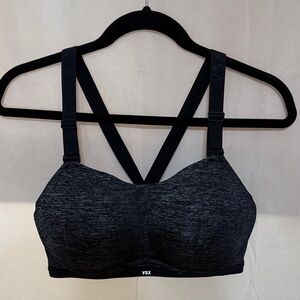 NWOT VSX Heathered Black Sports Bra